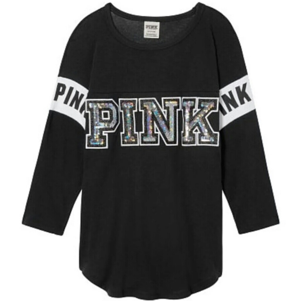 ❤☺New! VS PINK Bling Boyfriend Tee☺❤